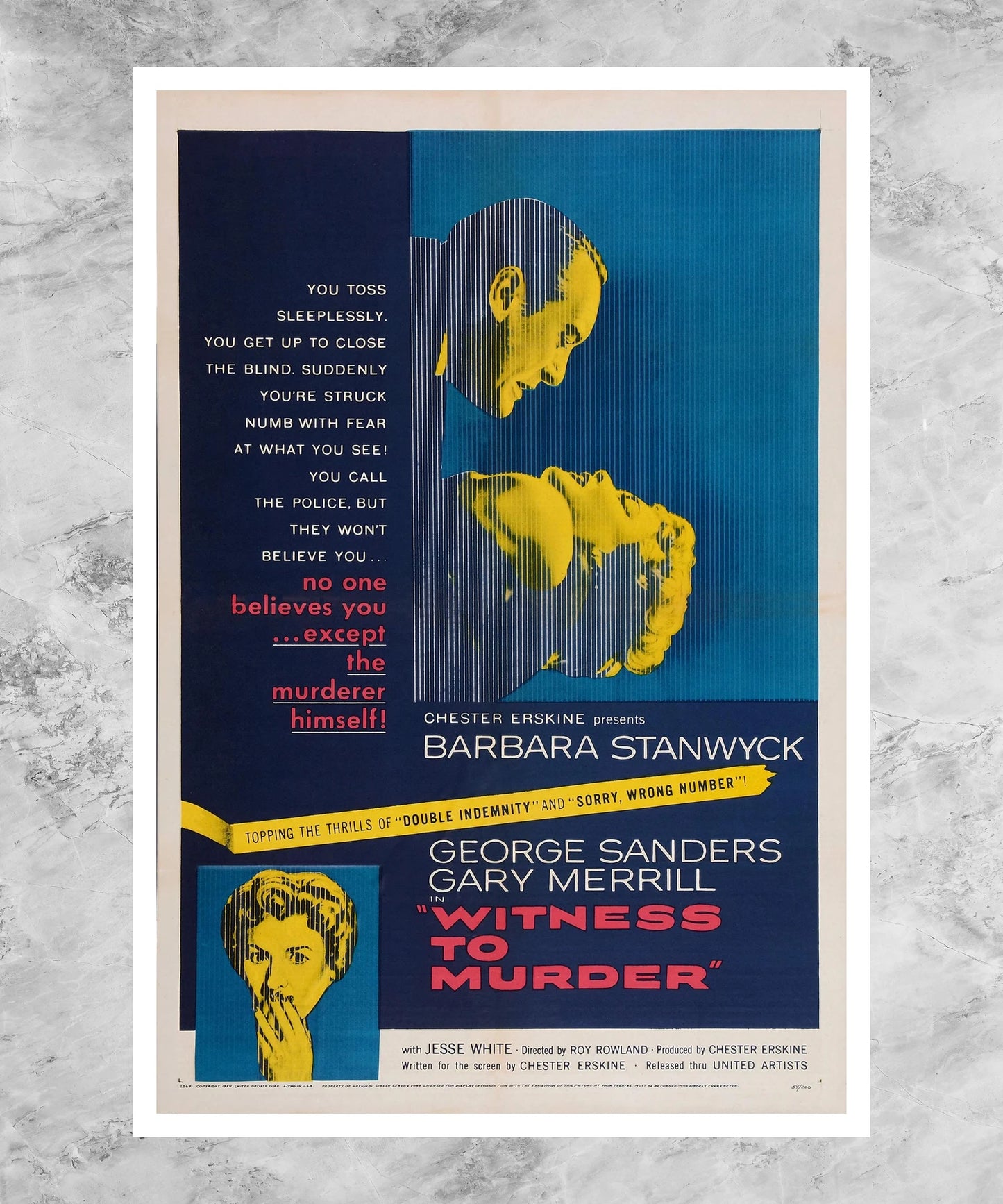 Witness to Murder Poster